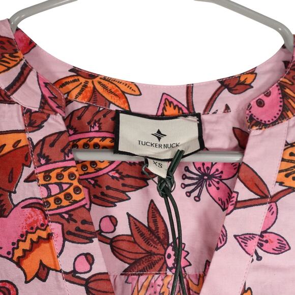 Pomander Place Floral Mini Dress - Pink and Brown - Picture 7 of 10